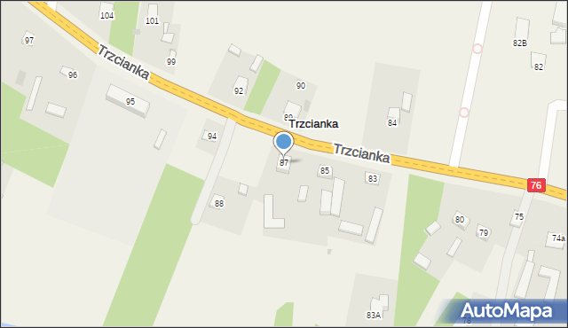 Trzcianka, Trzcianka, 87, mapa Trzcianka