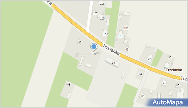 Trzcianka, Trzcianka, 96, mapa Trzcianka