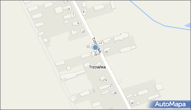 Trzcianka, Trzcianka, 14, mapa Trzcianka