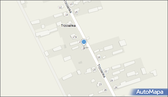 Trzcianka, Trzcianka, 18, mapa Trzcianka