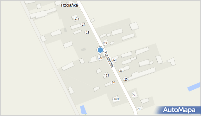 Trzcianka, Trzcianka, 20, mapa Trzcianka