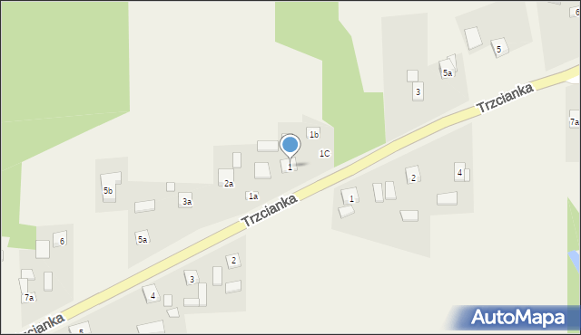 Trzcianka, Trzcianka, 1, mapa Trzcianka