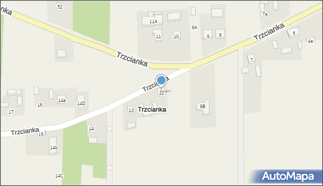 Trzcianka, Trzcianka, 12, mapa Trzcianka