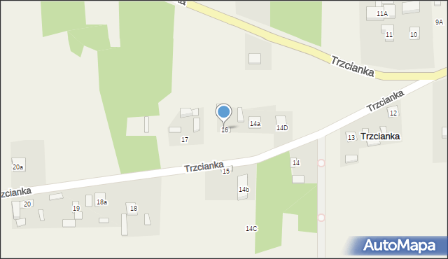 Trzcianka, Trzcianka, 16, mapa Trzcianka