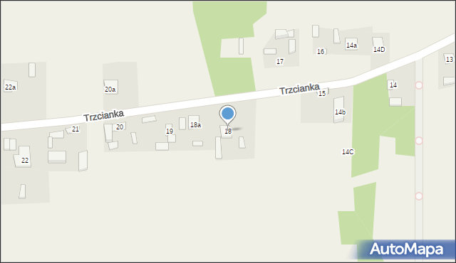 Trzcianka, Trzcianka, 18, mapa Trzcianka