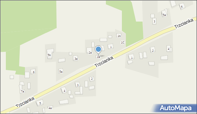 Trzcianka, Trzcianka, 1a, mapa Trzcianka