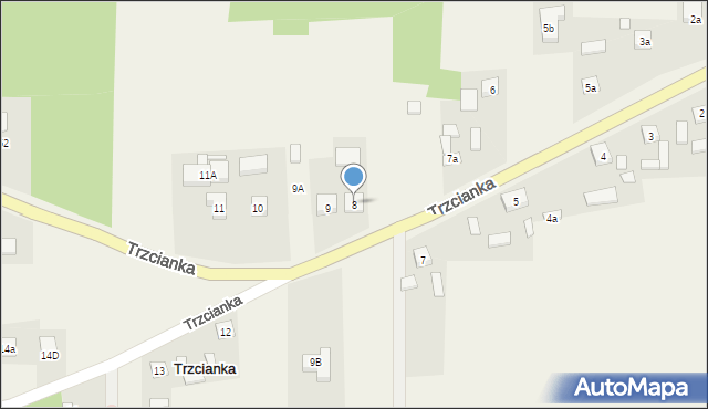 Trzcianka, Trzcianka, 8, mapa Trzcianka