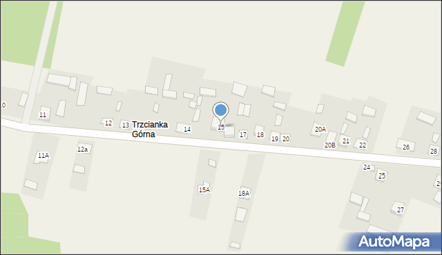 Trzcianka, Trzcianka, 15, mapa Trzcianka