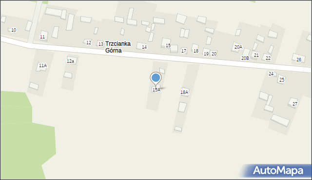 Trzcianka, Trzcianka, 15A, mapa Trzcianka