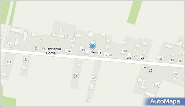 Trzcianka, Trzcianka, 17, mapa Trzcianka