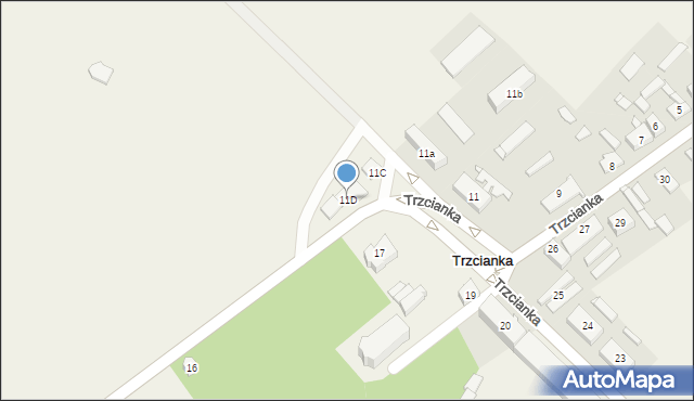 Trzcianka, Trzcianka, 11D, mapa Trzcianka