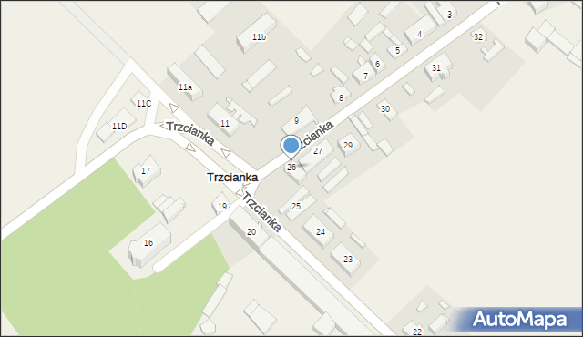 Trzcianka, Trzcianka, 26, mapa Trzcianka