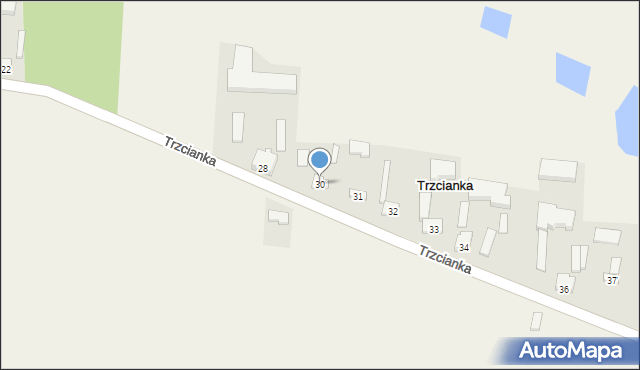 Trzcianka, Trzcianka, 30, mapa Trzcianka