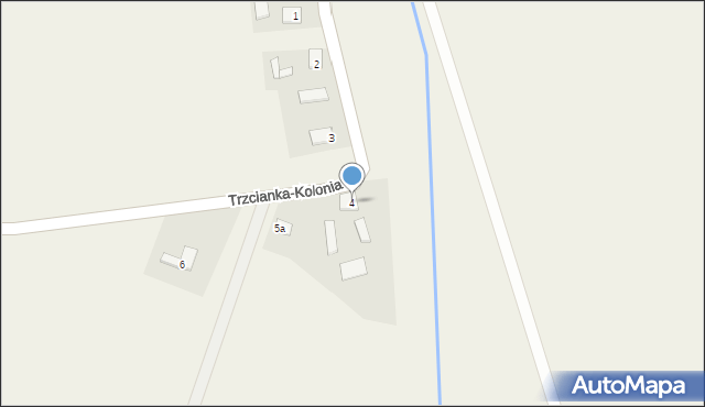 Trzcianka-Kolonia, Trzcianka-Kolonia, 4, mapa Trzcianka-Kolonia