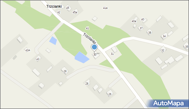 Trzcianki, Trzcianki, 30, mapa Trzcianki