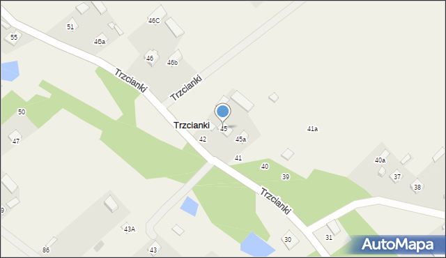 Trzcianki, Trzcianki, 45, mapa Trzcianki