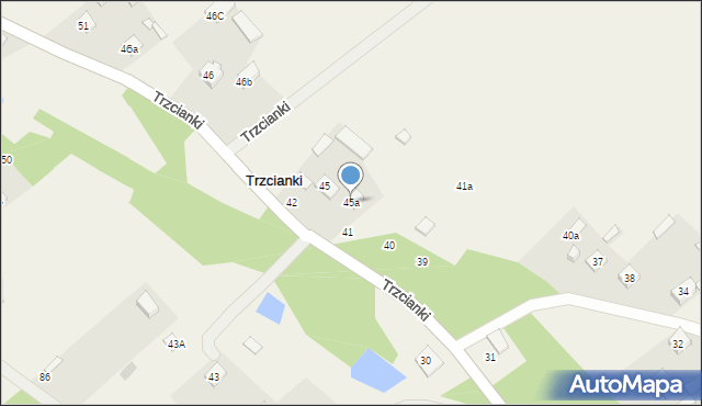 Trzcianki, Trzcianki, 45a, mapa Trzcianki