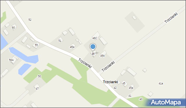 Trzcianki, Trzcianki, 46, mapa Trzcianki