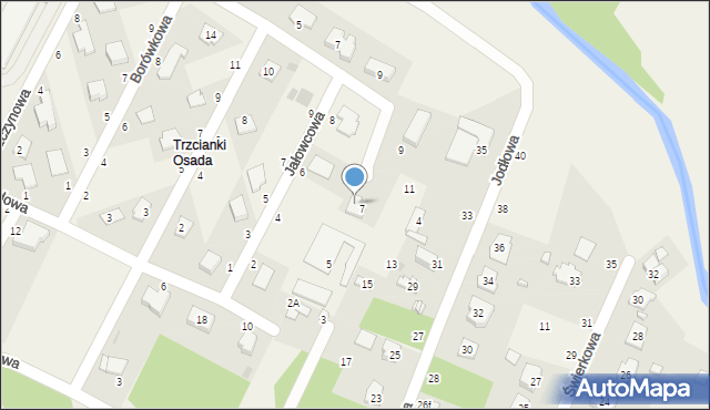 Trzcianki Osada, Trzcianki Osada, 3, mapa Trzcianki Osada