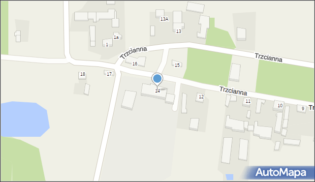 Trzcianna, Trzcianna, 14, mapa Trzcianna