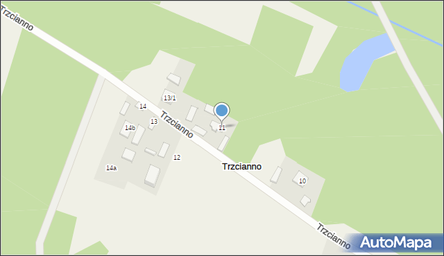 Trzcianno, Trzcianno, 11, mapa Trzcianno