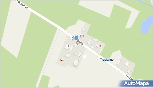 Trzcianno, Trzcianno, 13, mapa Trzcianno