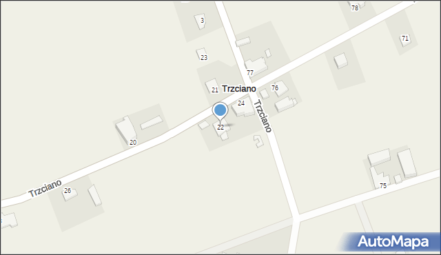 Trzciano, Trzciano, 22, mapa Trzciano