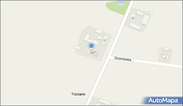 Trzciano, Trzciano, 22a, mapa Trzciano