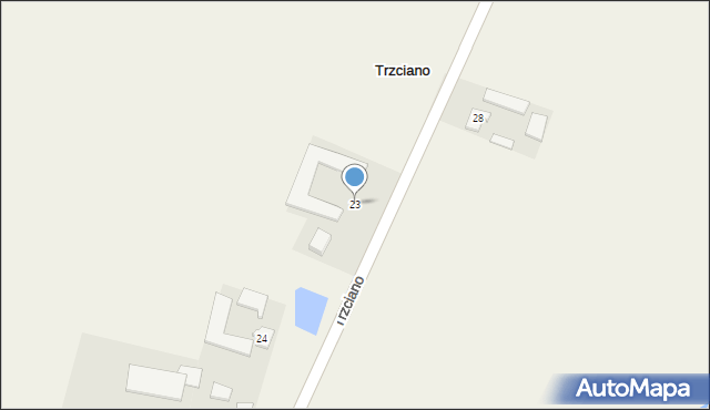 Trzciano, Trzciano, 23, mapa Trzciano