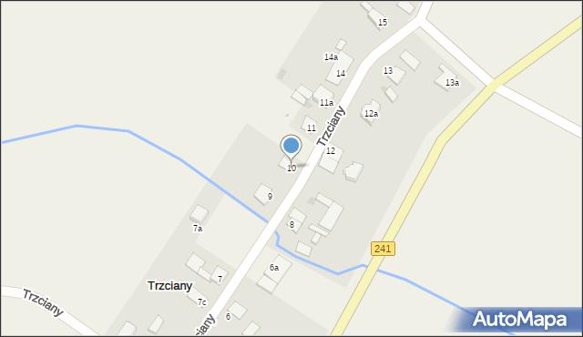 Trzciany, Trzciany, 10, mapa Trzciany