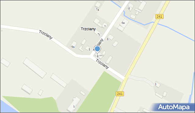 Trzciany, Trzciany, 4, mapa Trzciany