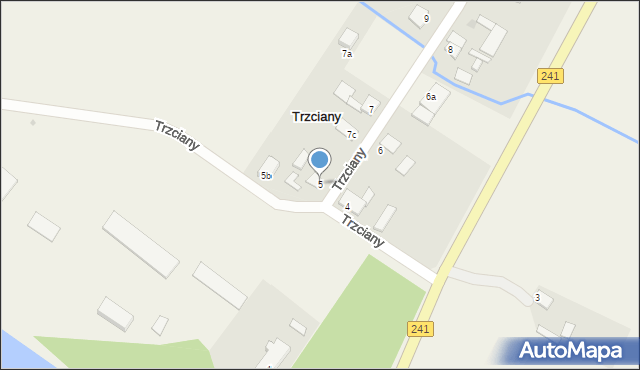 Trzciany, Trzciany, 5, mapa Trzciany