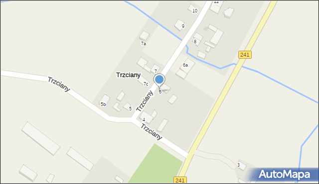 Trzciany, Trzciany, 6, mapa Trzciany