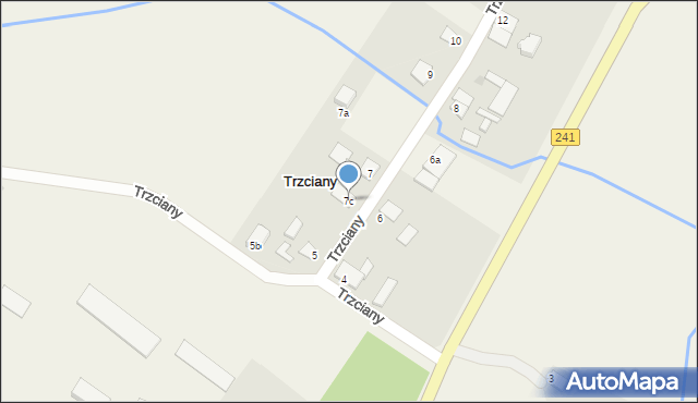 Trzciany, Trzciany, 7c, mapa Trzciany