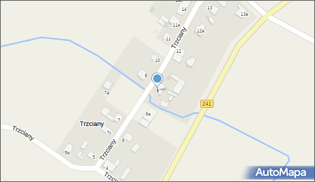 Trzciany, Trzciany, 8, mapa Trzciany