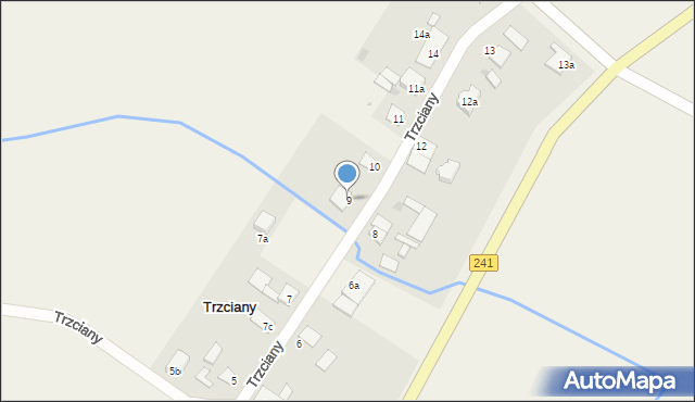 Trzciany, Trzciany, 9, mapa Trzciany