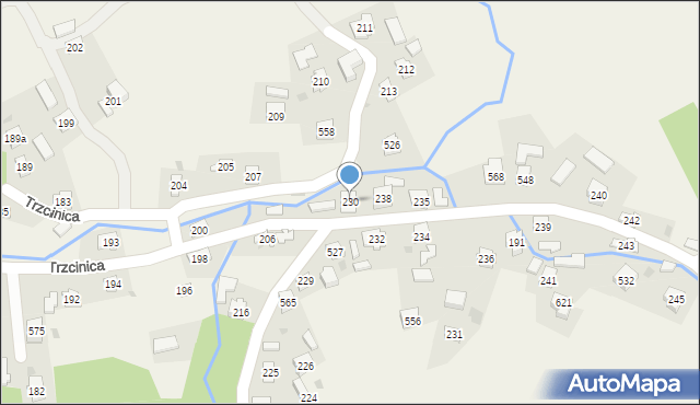Trzcinica, Trzcinica, 230, mapa Trzcinica