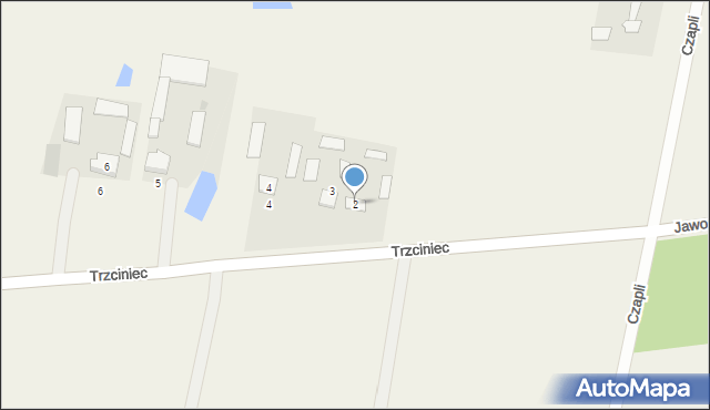 Trzciniec, Trzciniec, 2, mapa Trzciniec