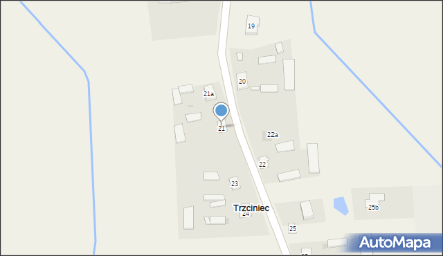 Trzciniec, Trzciniec, 21, mapa Trzciniec