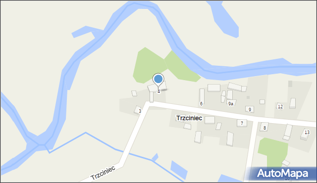 Trzciniec, Trzciniec, 4, mapa Trzciniec