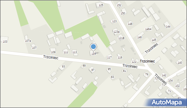 Trzciniec, Trzciniec, 115, mapa Trzciniec