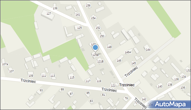 Trzciniec, Trzciniec, 123a, mapa Trzciniec