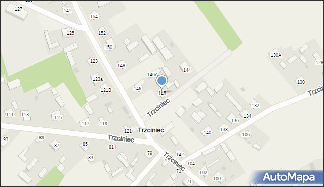 Trzciniec, Trzciniec, 145, mapa Trzciniec