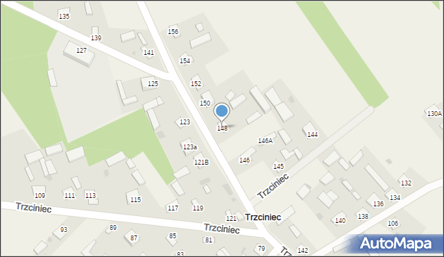 Trzciniec, Trzciniec, 148, mapa Trzciniec