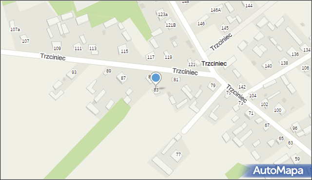 Trzciniec, Trzciniec, 83, mapa Trzciniec