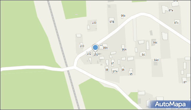 Trzciniec, Trzciniec, 101, mapa Trzciniec