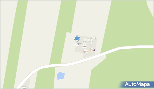 Trzciniec, Trzciniec, 107, mapa Trzciniec