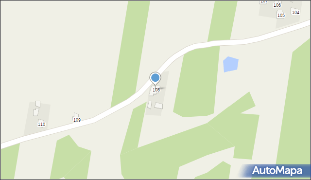 Trzciniec, Trzciniec, 108, mapa Trzciniec