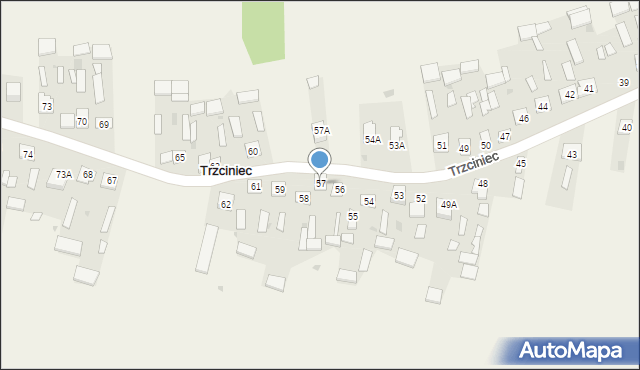 Trzciniec, Trzciniec, 57, mapa Trzciniec