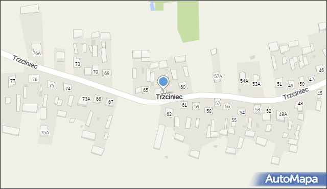 Trzciniec, Trzciniec, 63, mapa Trzciniec